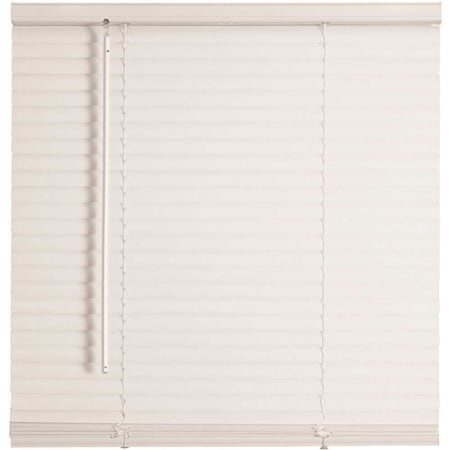 Champion TruTouch White Cordless Light Filtering Vinyl Mini Blinds with 1 in. Slats 23 in. W x 36 in. L 527337